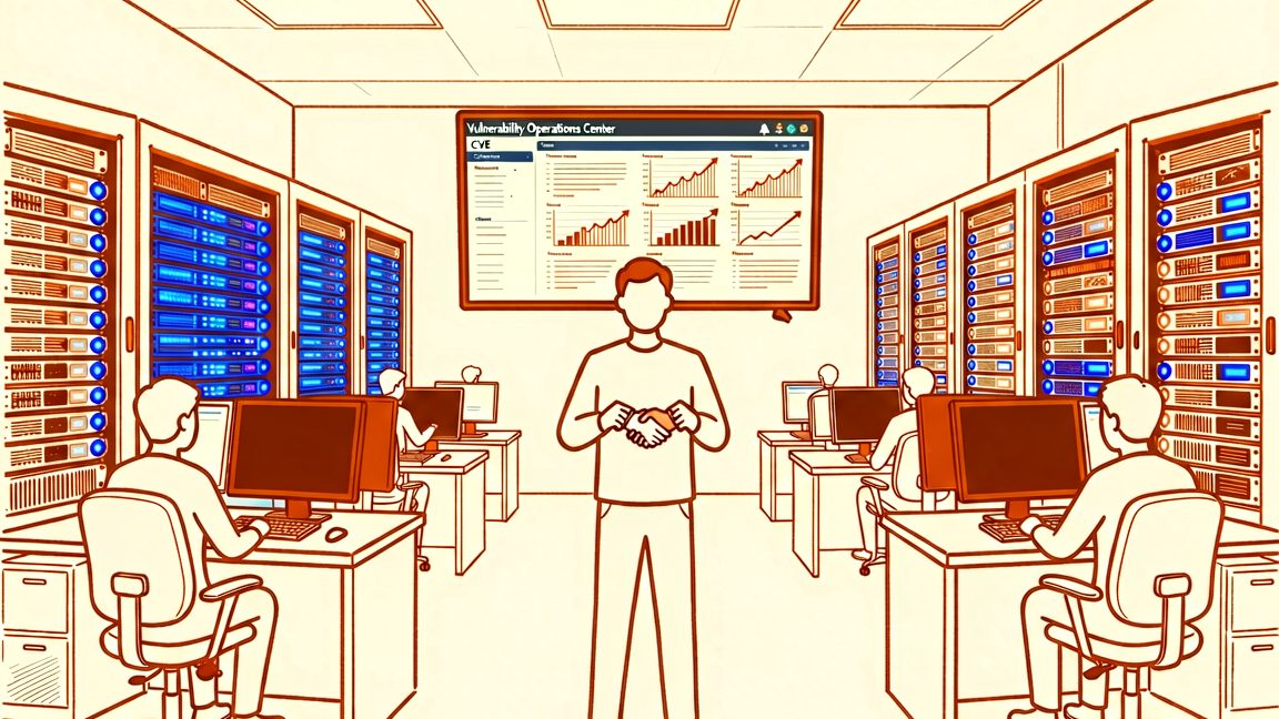 Hackuity Vulnerability Operations Center (VOCs) data‑center interior in Paris, France