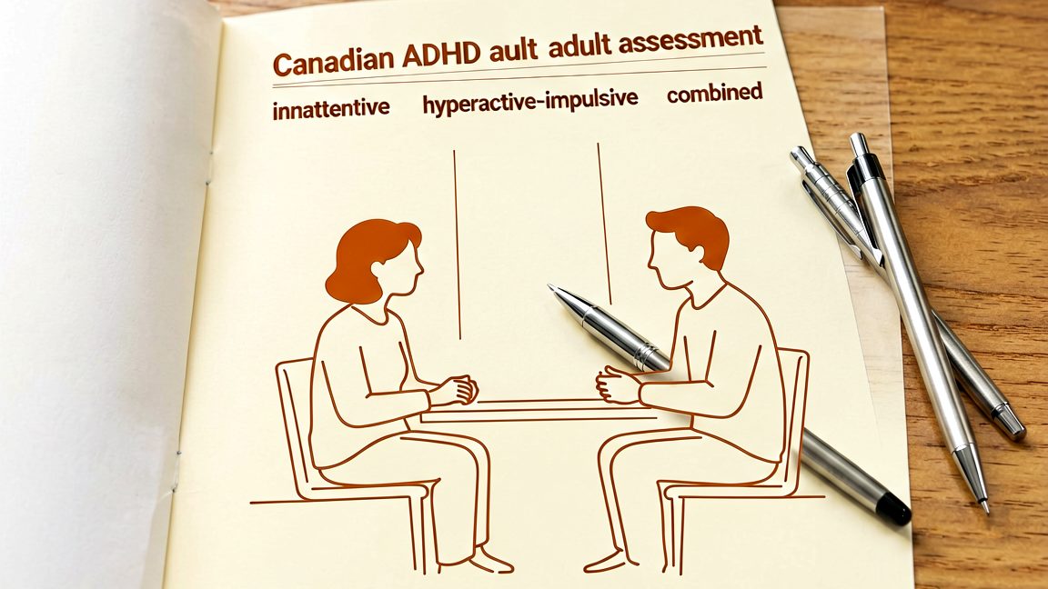 Printed Canadian ADHD adult assessment questionnaire (e.g., the Adult ADHD Self‑Report Scale used in Canada)