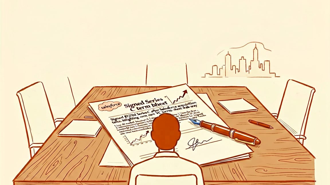 Signed Series C term sheet document for Listen Labs