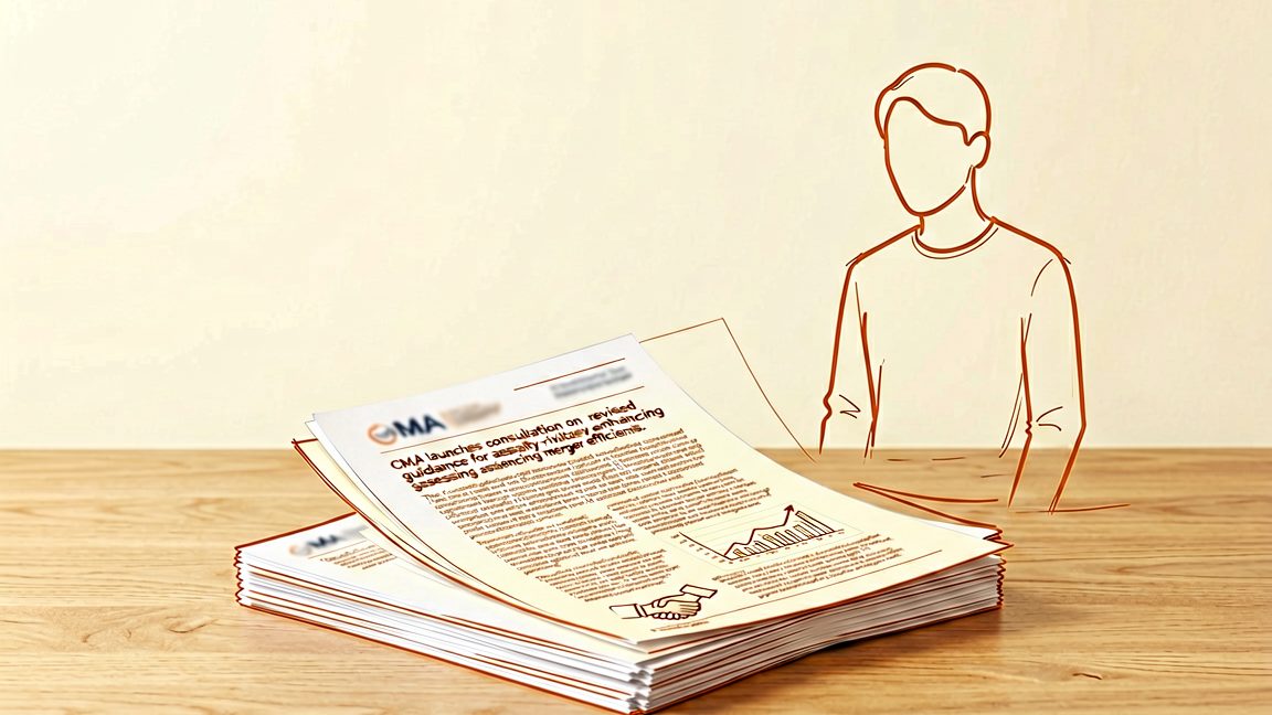 Printed draft guidance document for assessing rivalry‑enhancing merger efficiencies issued by the UK Competition and Markets Authority