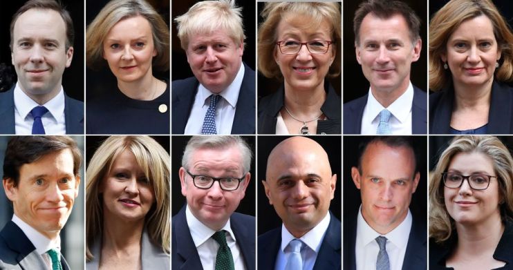 Boris Johnson, Dominic Raab, Andrea Leadsom, Esther McVey, Michael Gove and Jeremy Hunt are just some of the MPs in the Tory leadership race to become the next Prime Minister