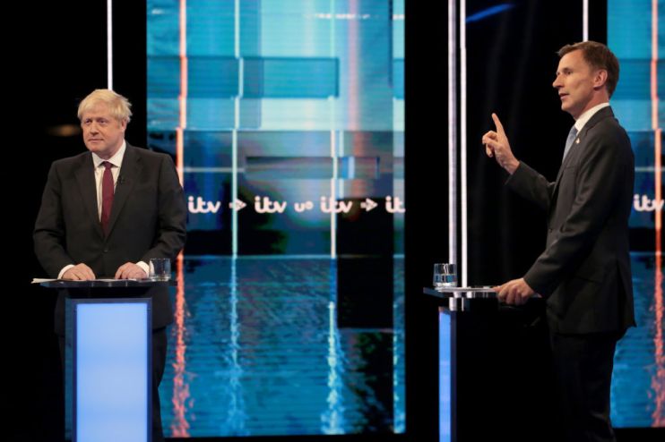 Boris Johnson and Jeremy Hunt faced off in the Conservative leadership debate last night