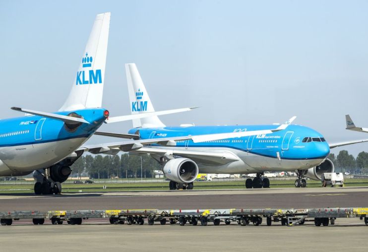 The European Commission has approved a &euro;3.4bn (&pound;3.1bn) bailout of the Dutch wing of Air France-KLM, despite objections from Ryanair boss Michael O&rsquo;Leary.