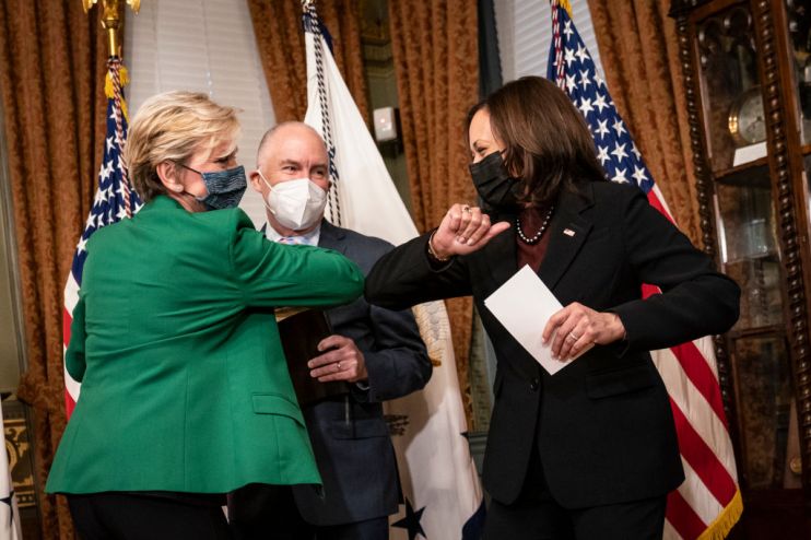 Vice President Harris Swears-In Jennifer Granholm As Energy Secretary