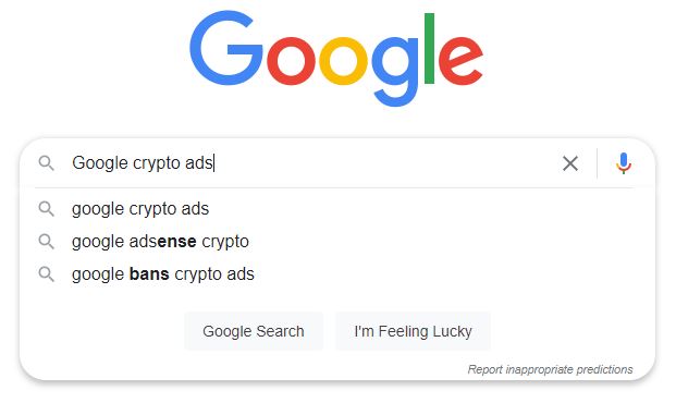 Google crypto ads