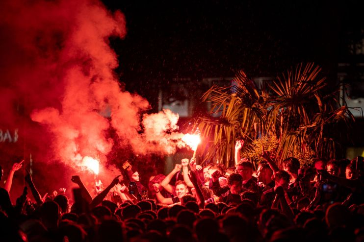 Scotland Football Fans Support Their Team In Euro 2020 Game Against England