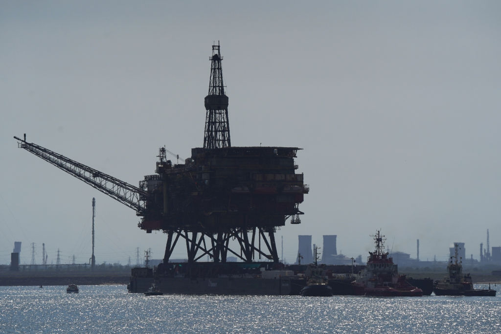 Decommissioned Brent Alpha Oil Platform Arrives In Teesside
