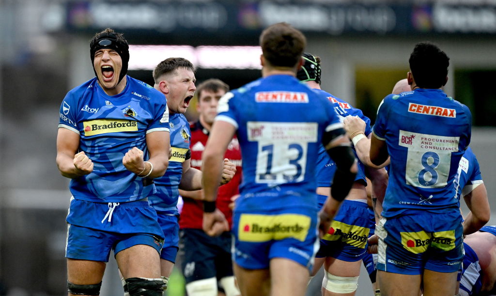 Exeter&rsquo;s rebuild hit a landmark milestone yesterday after the Devonians came from behind to beat Irish giants Munster and go two from two in the Investec Champions Cup.