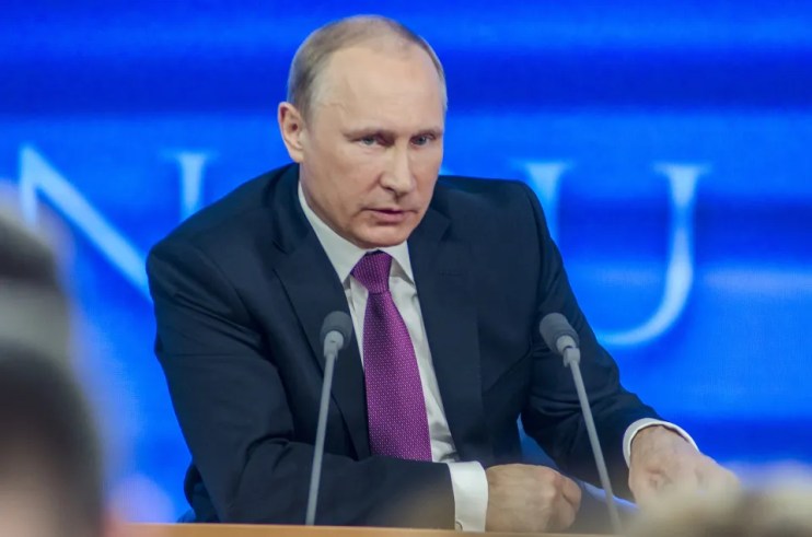 Russia has expelled a British diplomat and accused him of spying. Pictured, Russian President Vladimir Putin.
