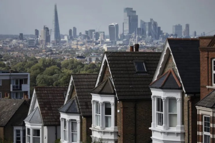 Residential property with London in the background