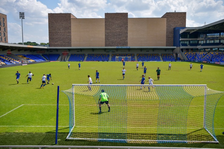 Hacks vs Flacks, the annual grudge match, ended with a 3-0 victory to the City's PRs at AFC Wimbledon's Plough Lane