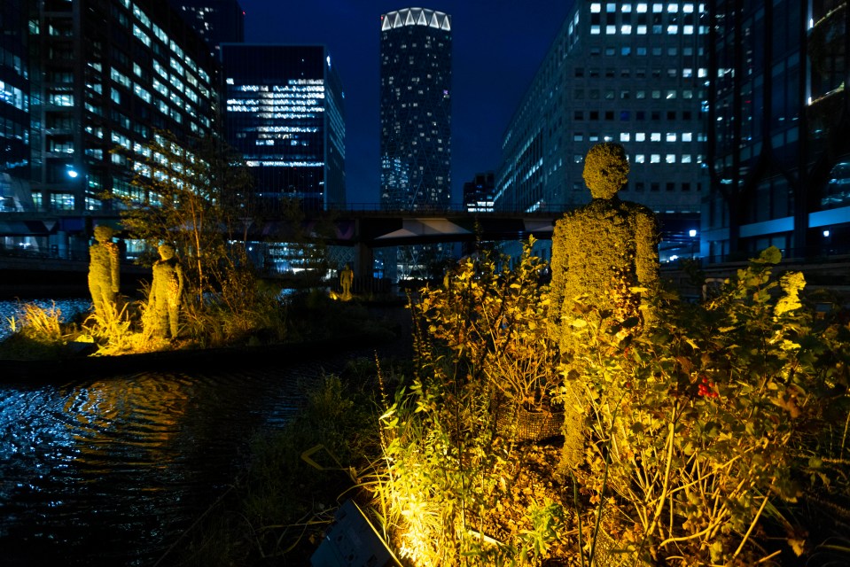 Eden Dock, a first of its kind urban space, is unveiled in Canary Wharf, London, as part of a partnership with the Eden Project, the charity&rsquo;s first city venture. Photo credit: David Parry/ PA Media Assignment