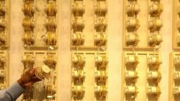 Gold jewelry displayed in Indian market as gold price hits record $5,097 amid Trump tariff turmoil and investor demand