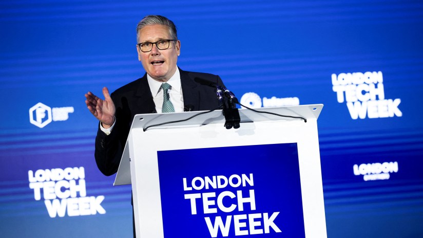 Keir Starmer speaks at London Tech Week