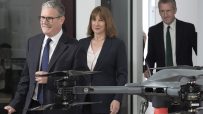 Keir Starmer, Rachel Reeves, and Dan Jarvis discussing Defence Investment Plan funding at a press conference