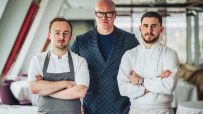 Craig Johnston, Martin Williams, and Pierre Minotti, culinary and hospitality leaders.