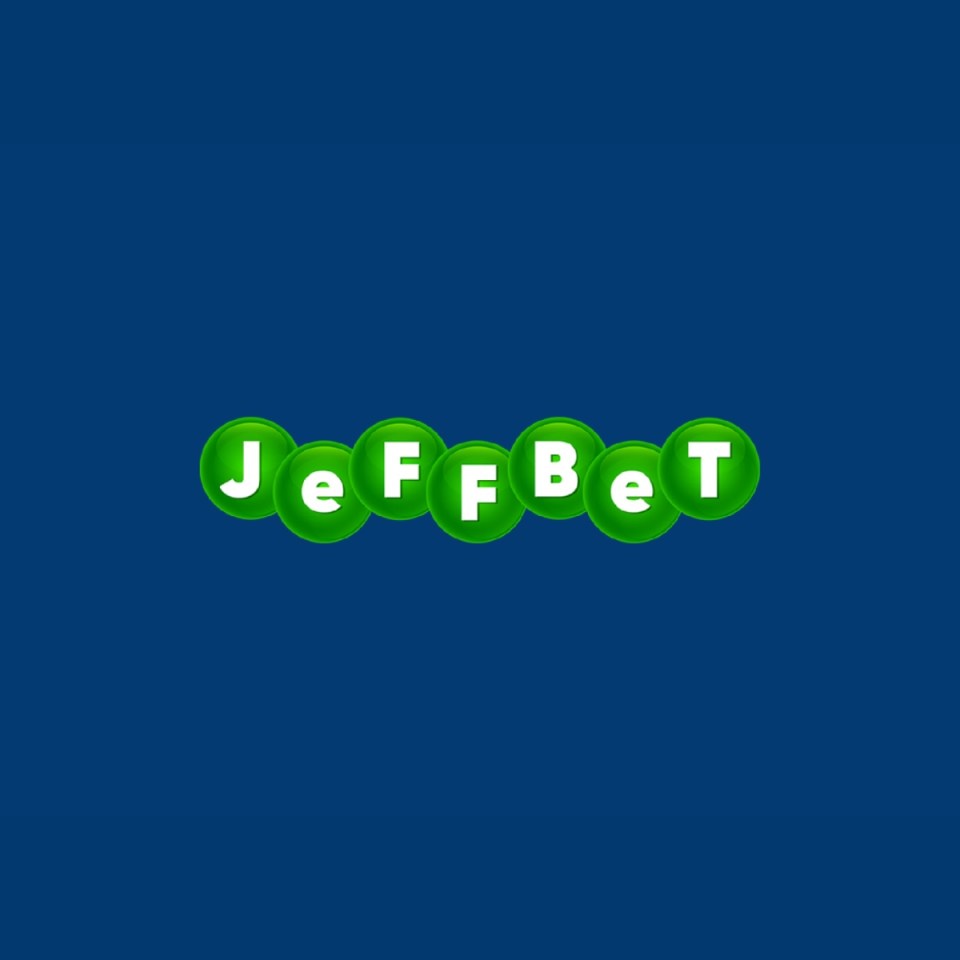 Jeffbet logo featuring bold, modern typography with a sleek design, representing the brands innovative business ethos.