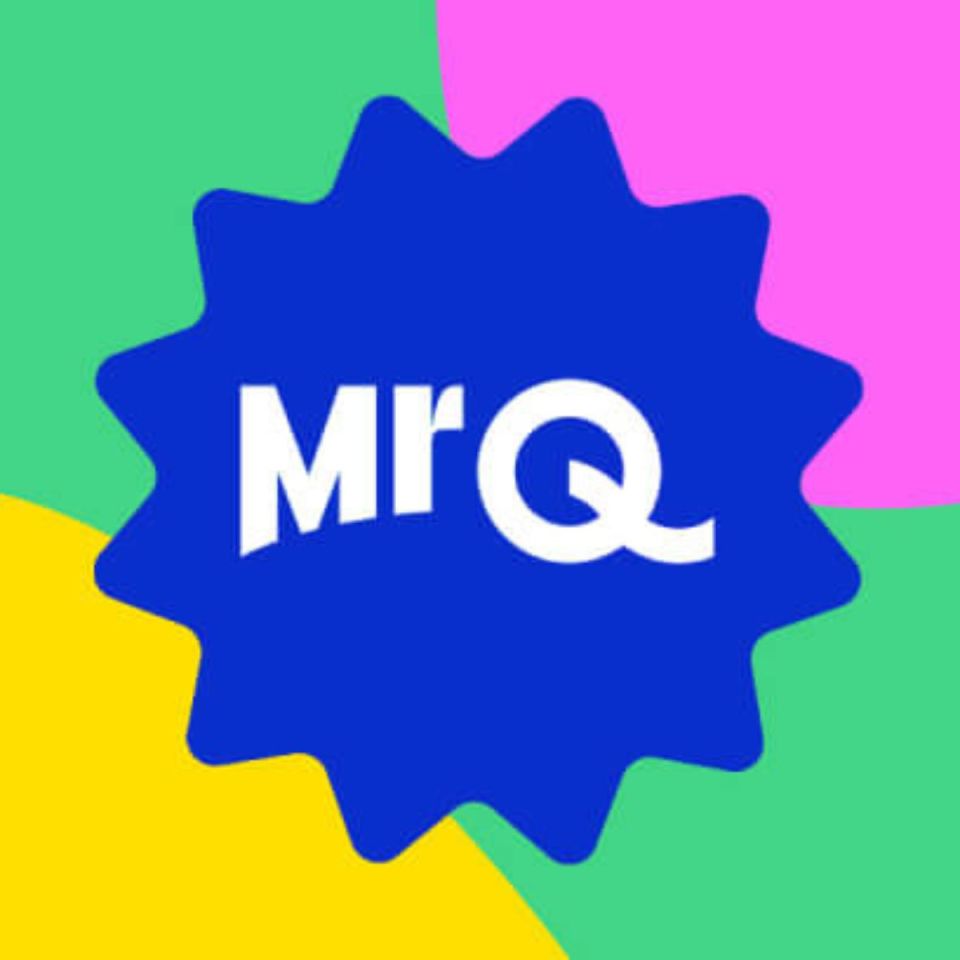 Mr Q logo featuring bold typography and vibrant colors, representing the brands identity on a business news website
