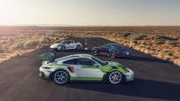 Porsche TS model showcasing sleek design and advanced technology in a dynamic urban setting