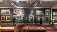 Guildhall Art Gallery interior, showcasing historic architecture and diverse art collections.
